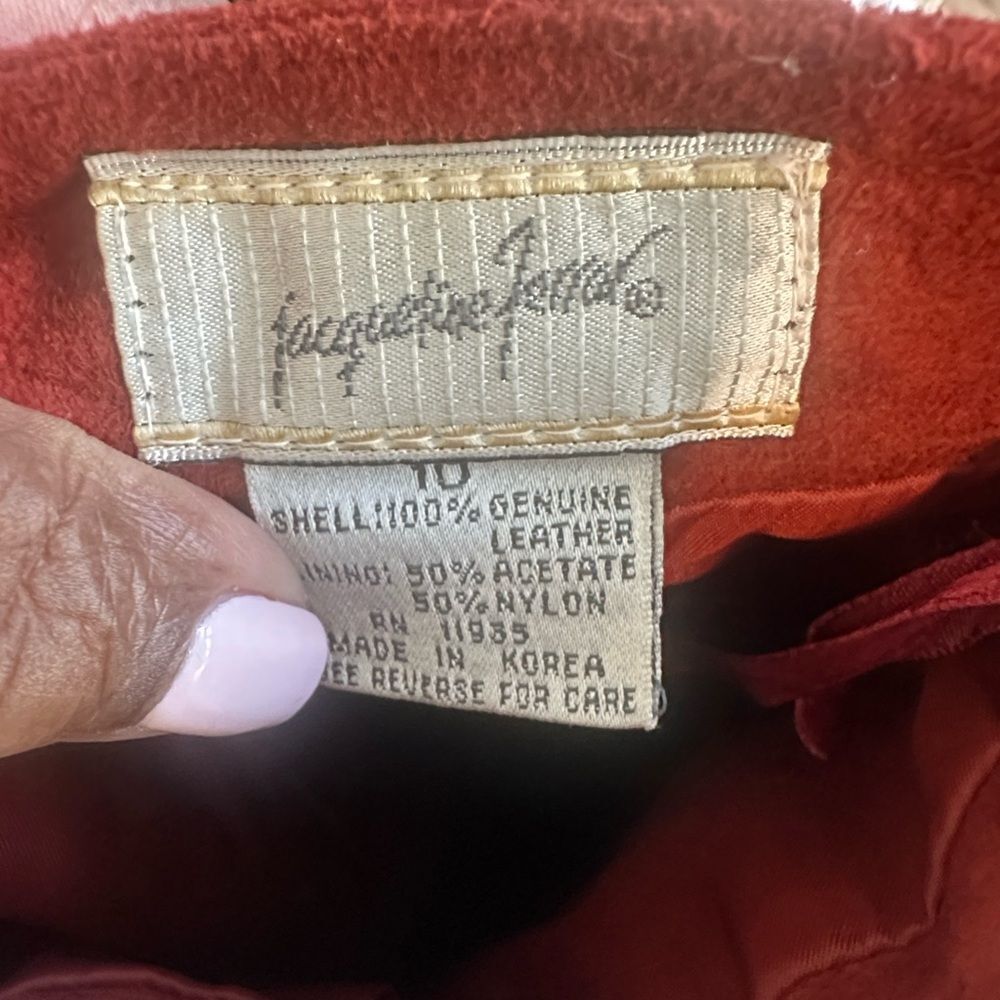 Jacqueline Ferrar Suede Vintage Pencil Midi Skirt 10 - Picture 7 of 8